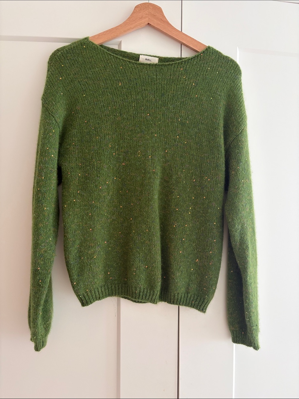 Green Crewneck Tweed Sweater by & Other Stories